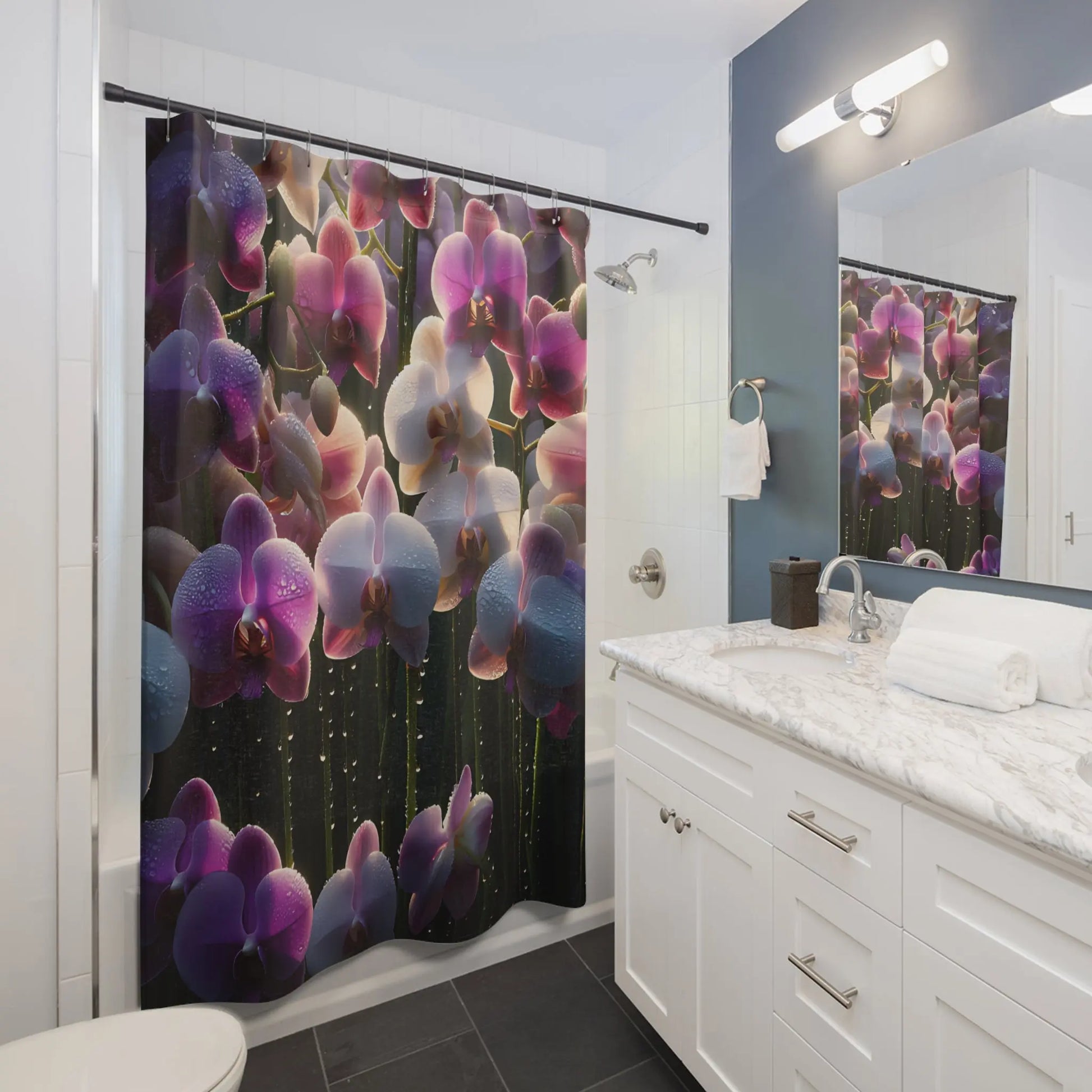 Lavender Orchid Shower Curtain