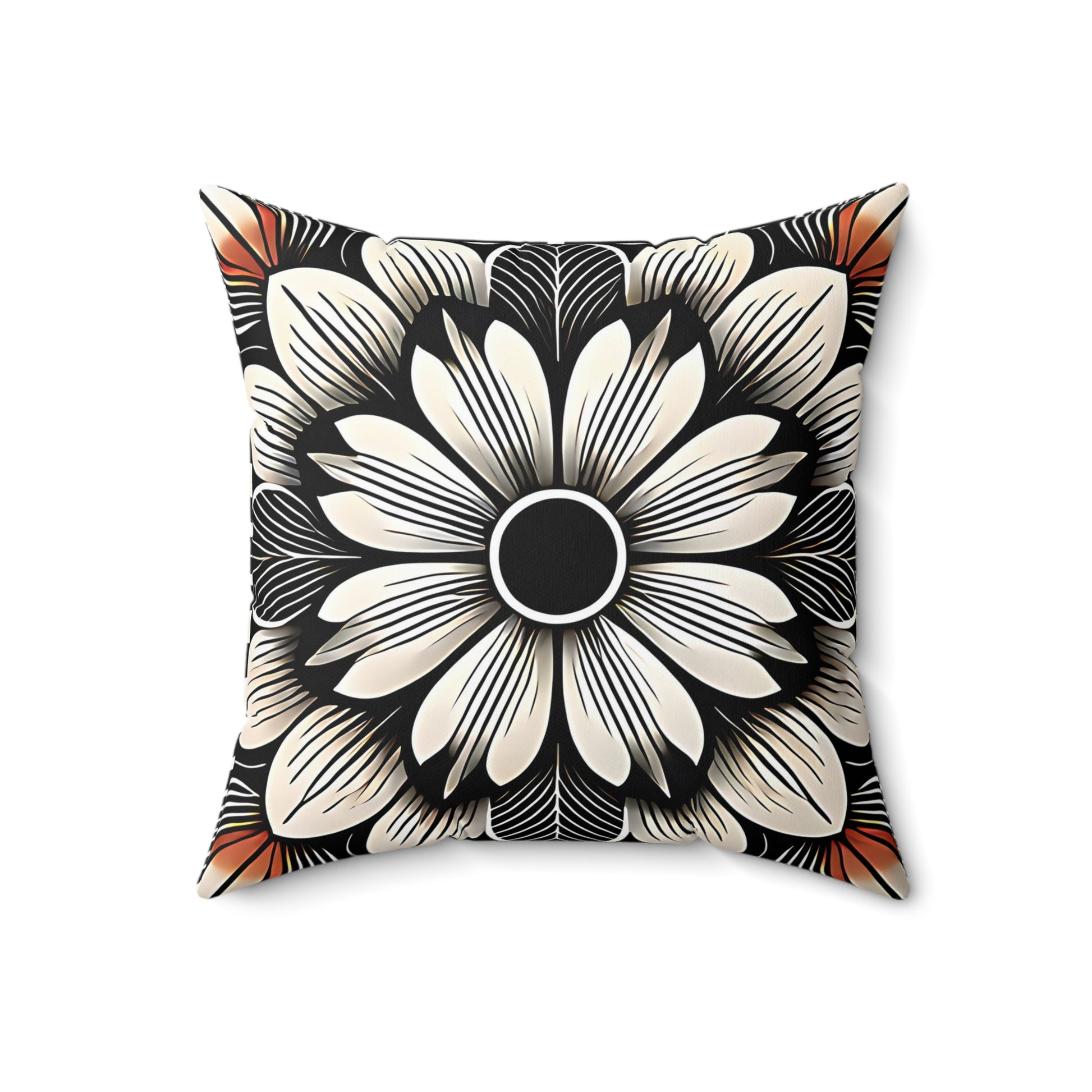 Bold Floral Throw Pillow