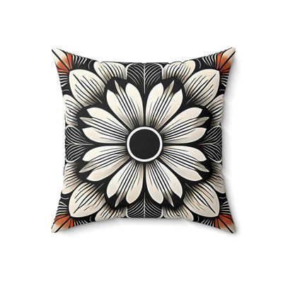 Bold Floral Throw Pillow