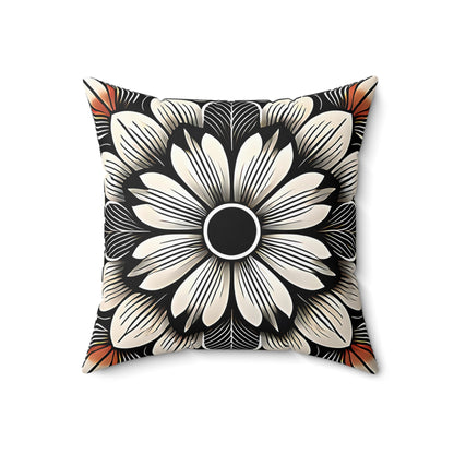 Bold Floral Throw Pillow