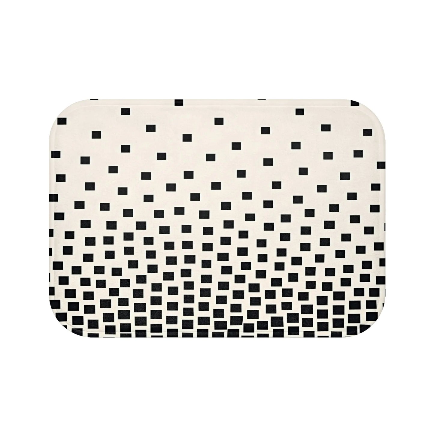 Modern Black and White Bath Mat