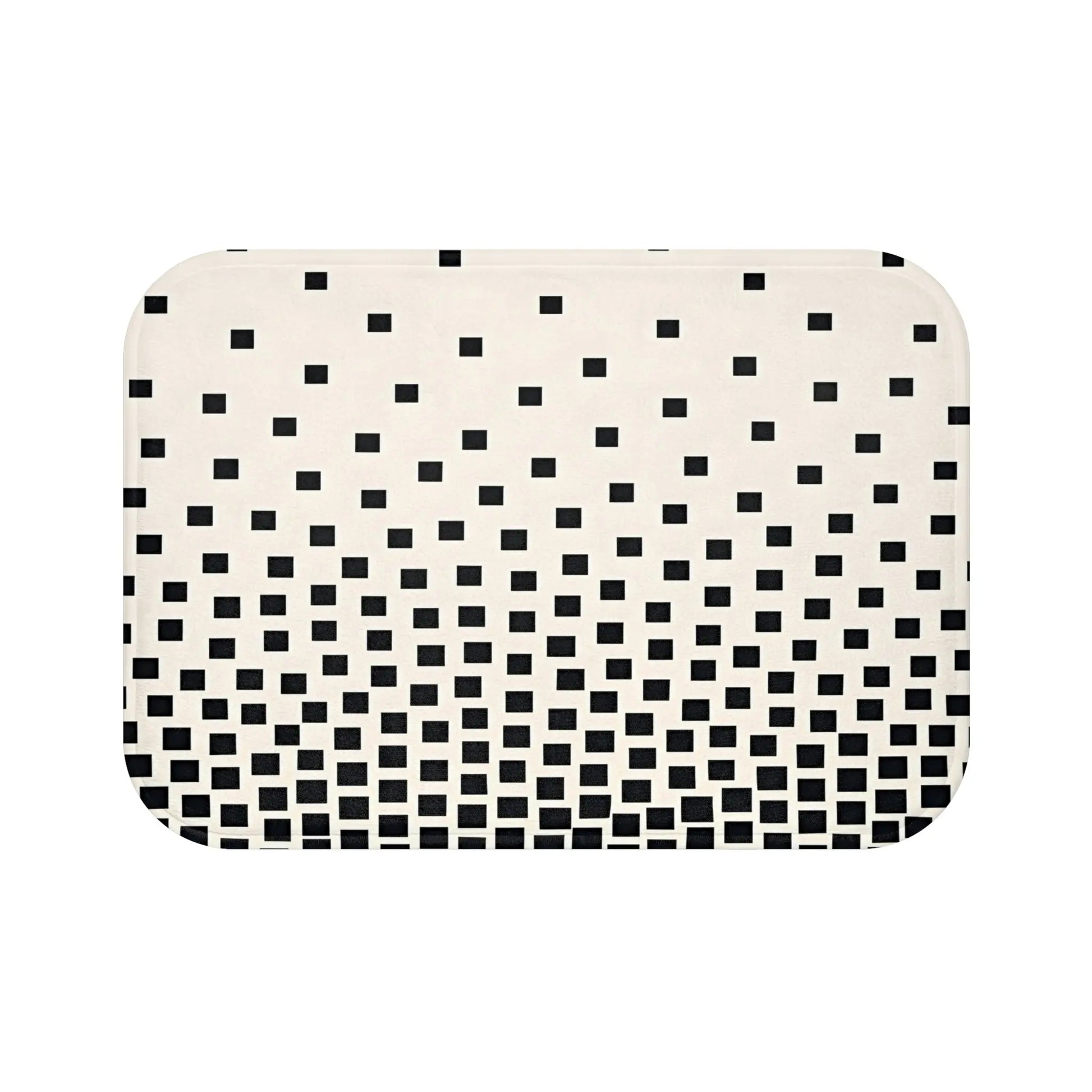 Modern Black and White Bath Mat
