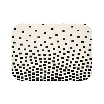 Modern Black and White Bath Mat