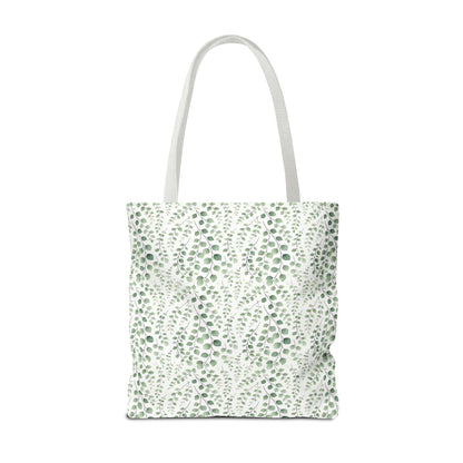 Watercolor Eucalyptus Pattern Tote Bag