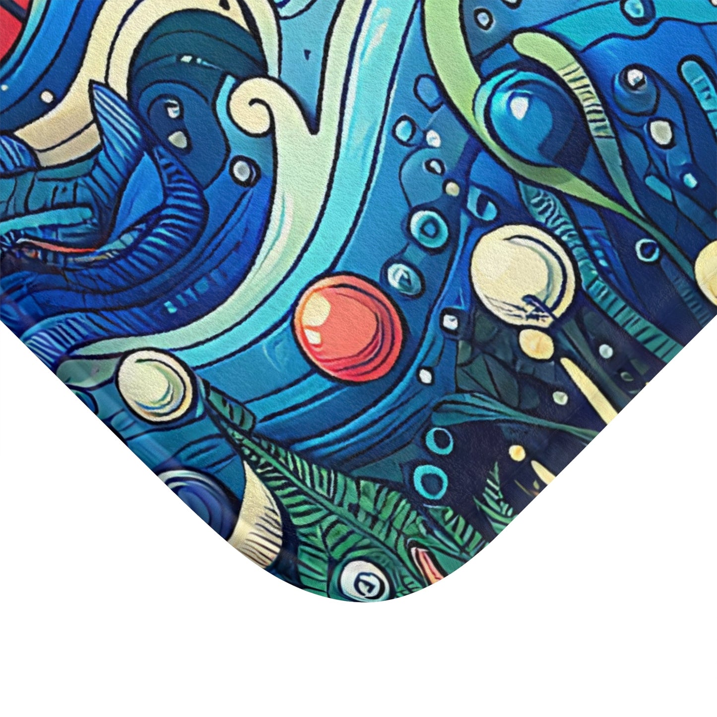 Ocean Waves Bath Mat