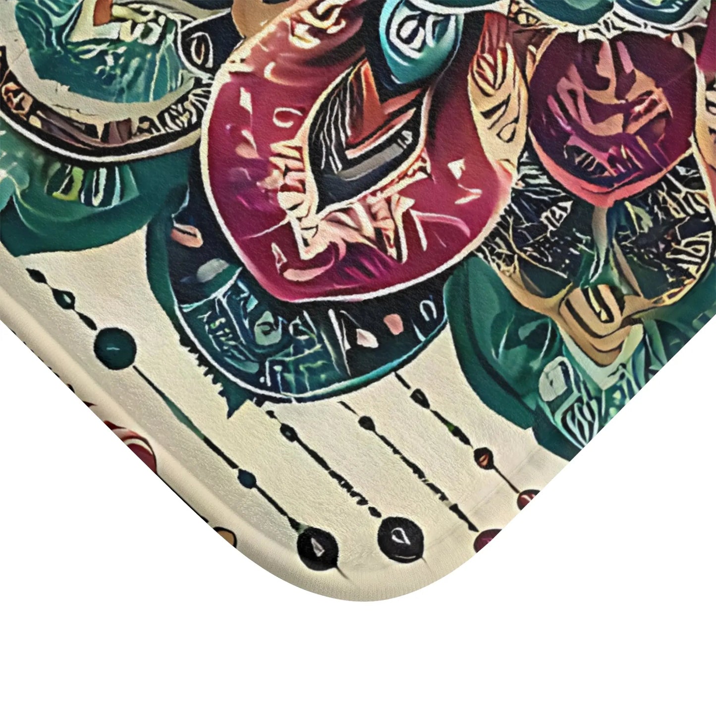 Mandala Floral Bath Mat