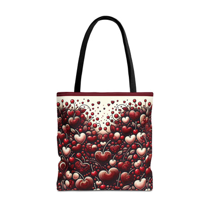 Cherry Hearts Tote Bag