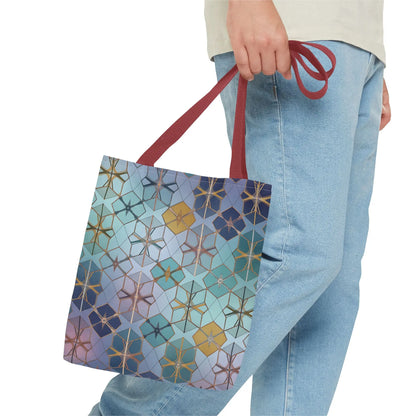 Geometric Moroccan Tile Pattern Tote Bag