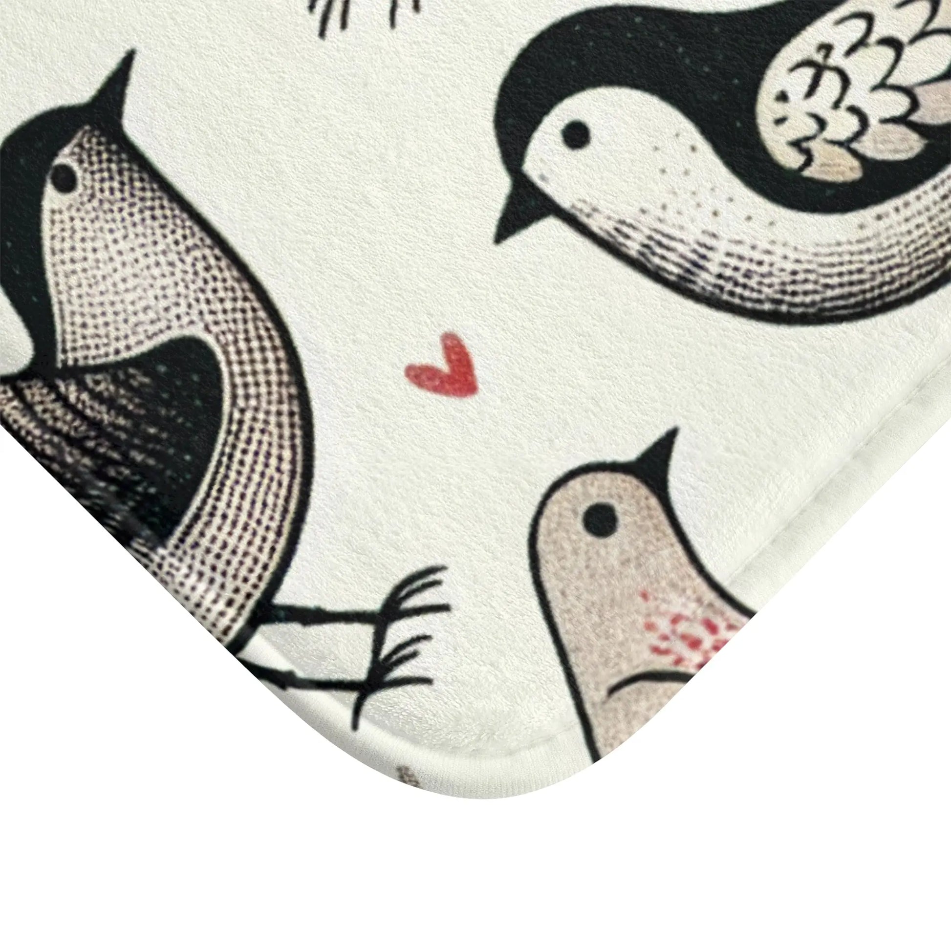 Whimsical Bird Bath Mat