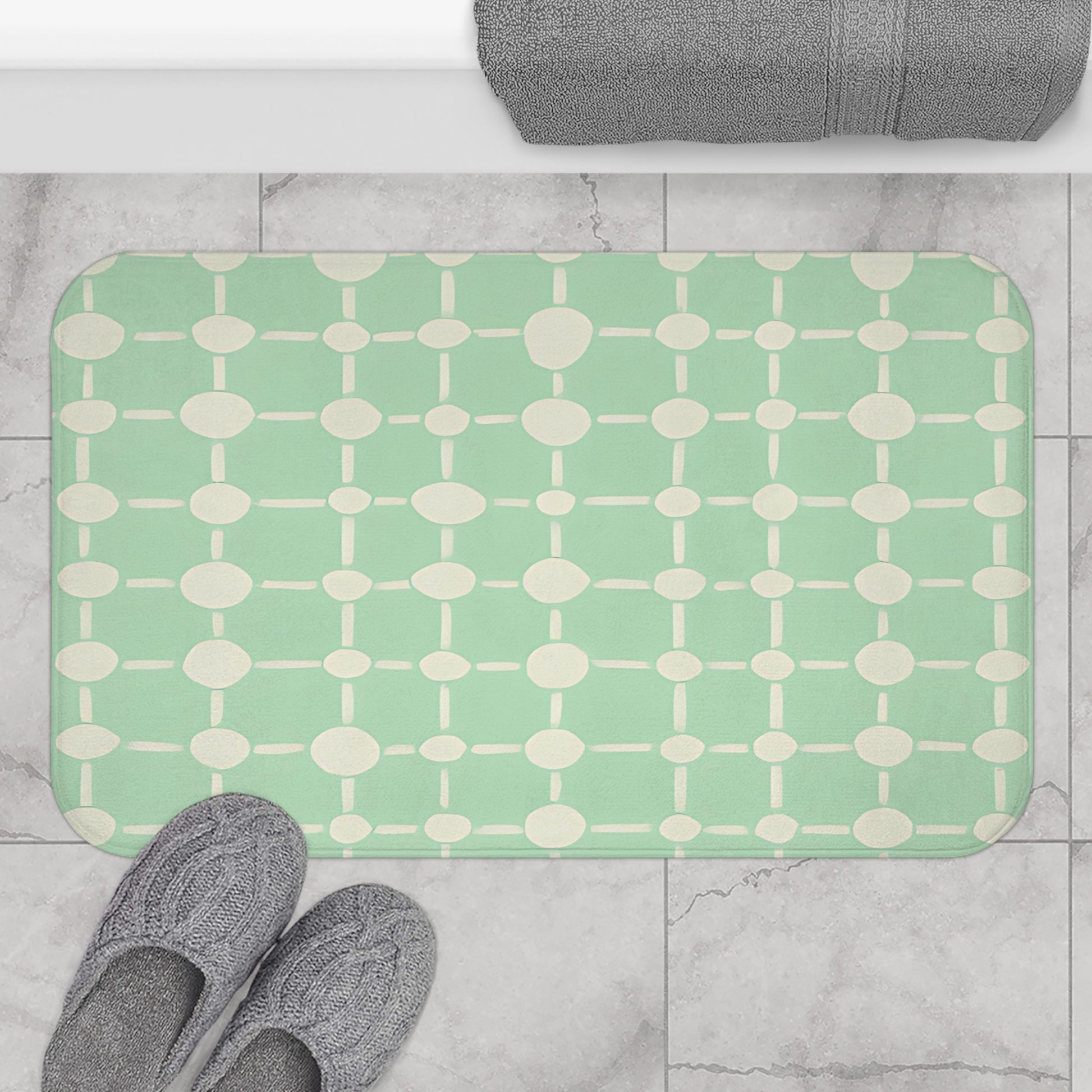 Modern Gemetric Bath Mat