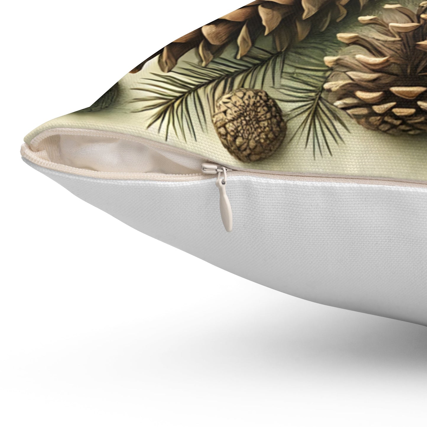Rustic Pine Cone Throw Pillow