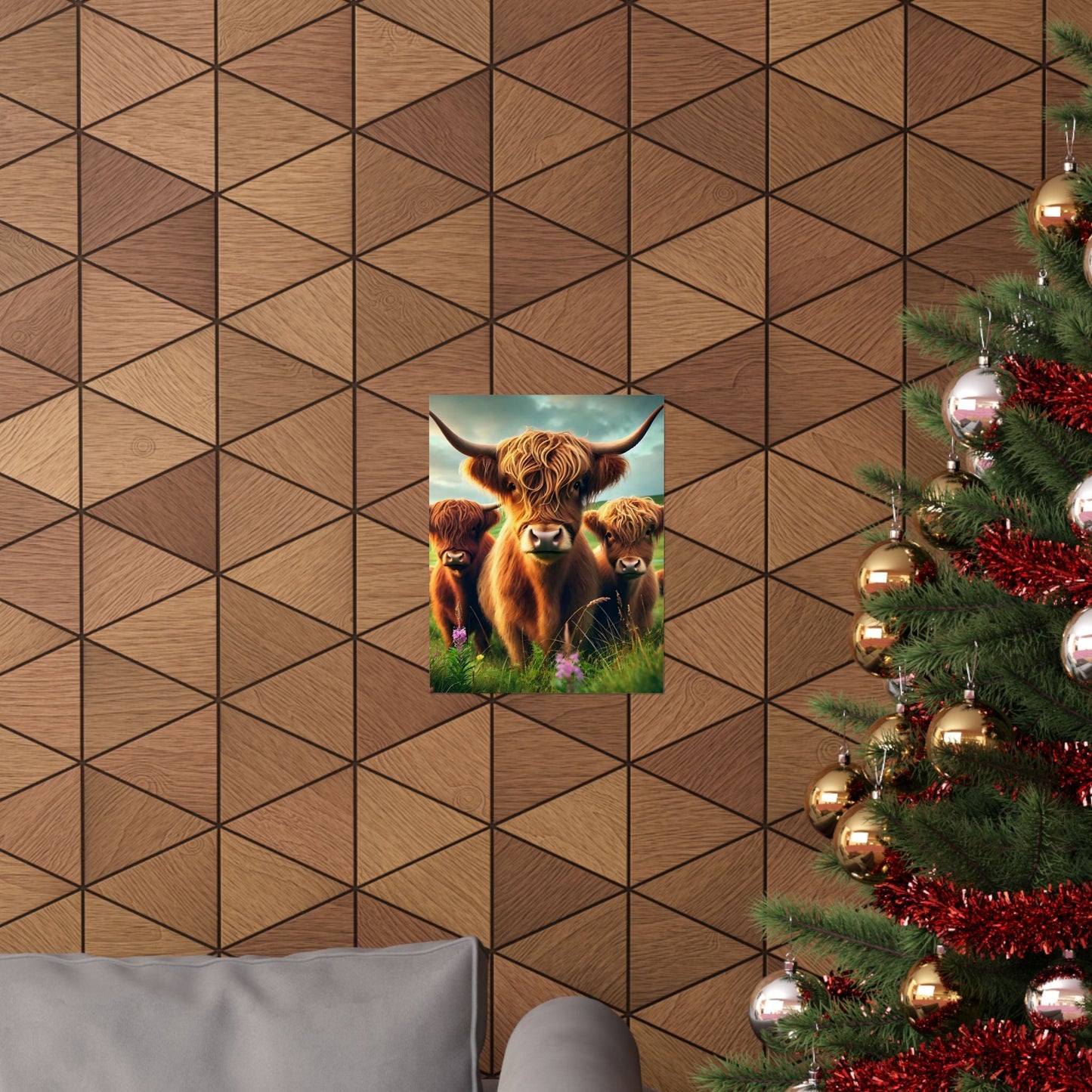Highland Cow Matte Vertical Posters