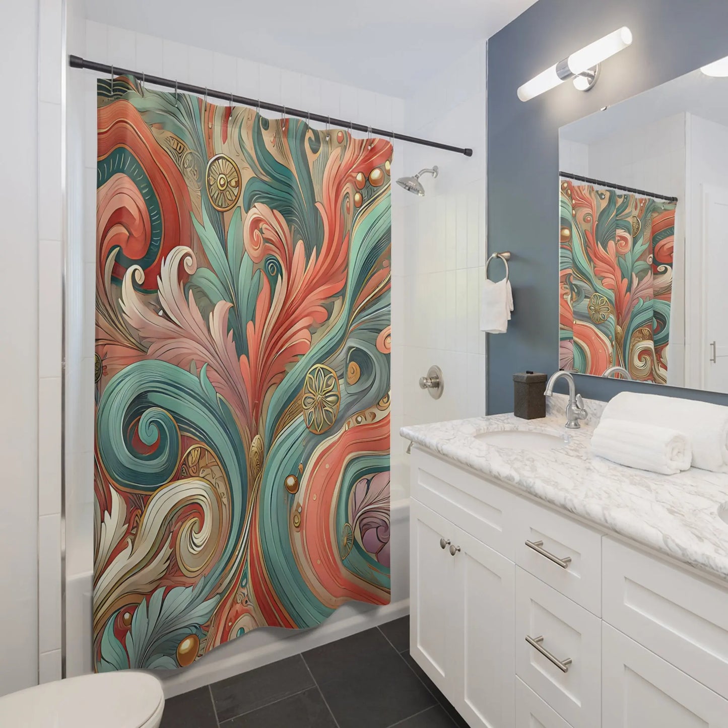 Swirl Shower Curtains