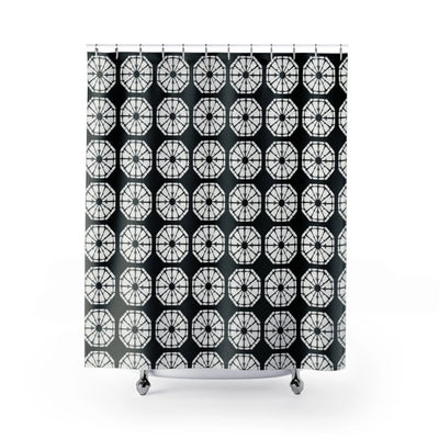 Japanese Shibori Shower Curtain