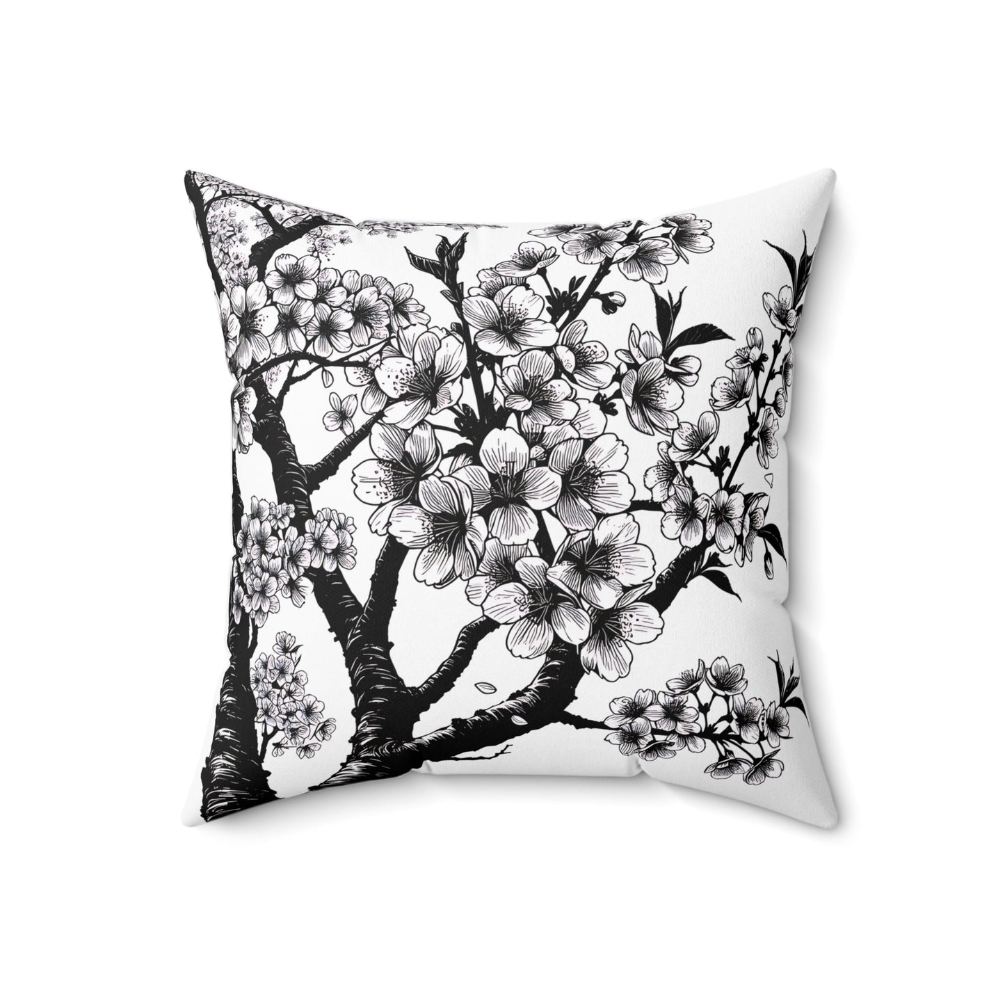 Elegant Floral Throw Pillow