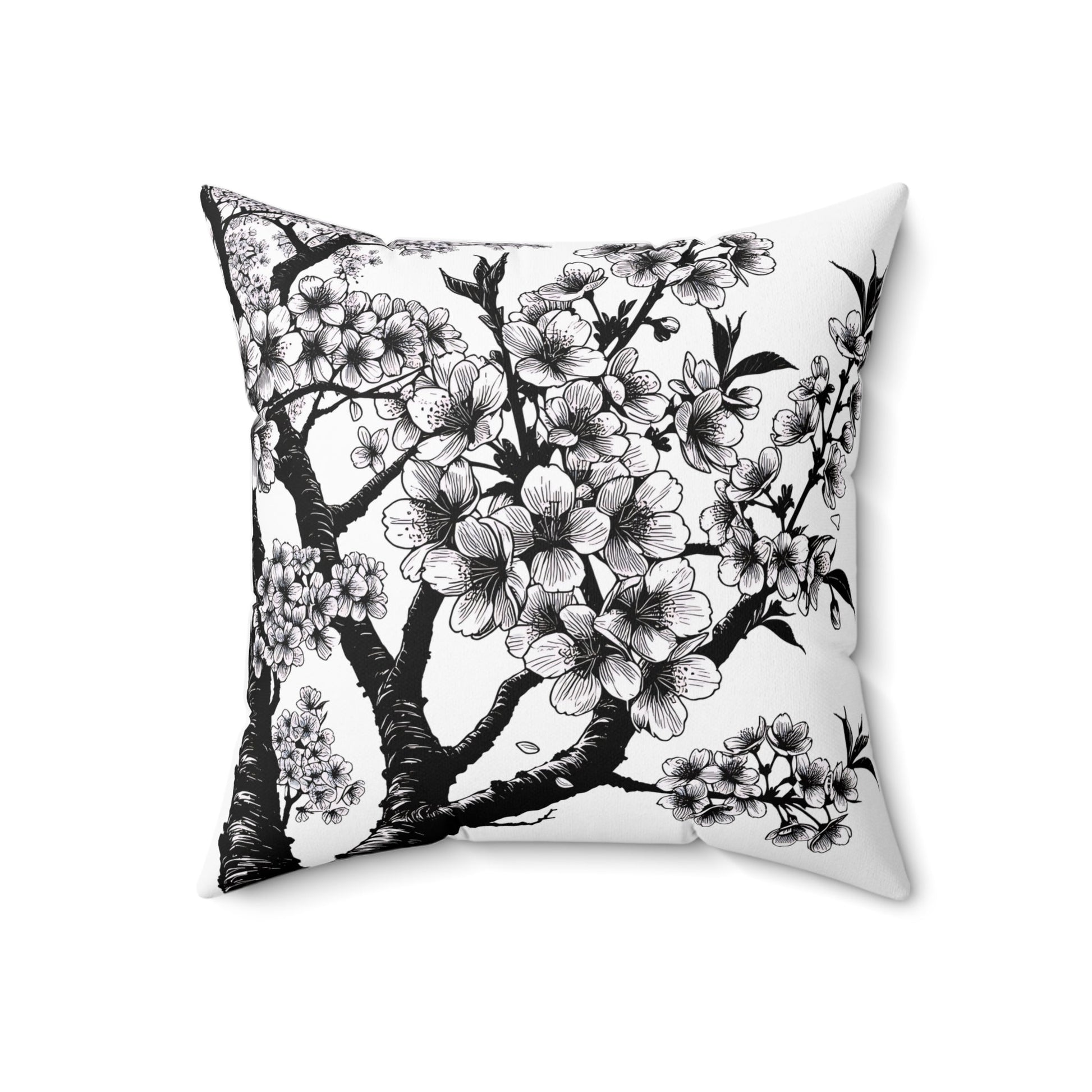 Elegant Floral Throw Pillow