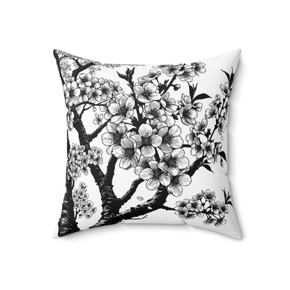 Elegant Floral Throw Pillow