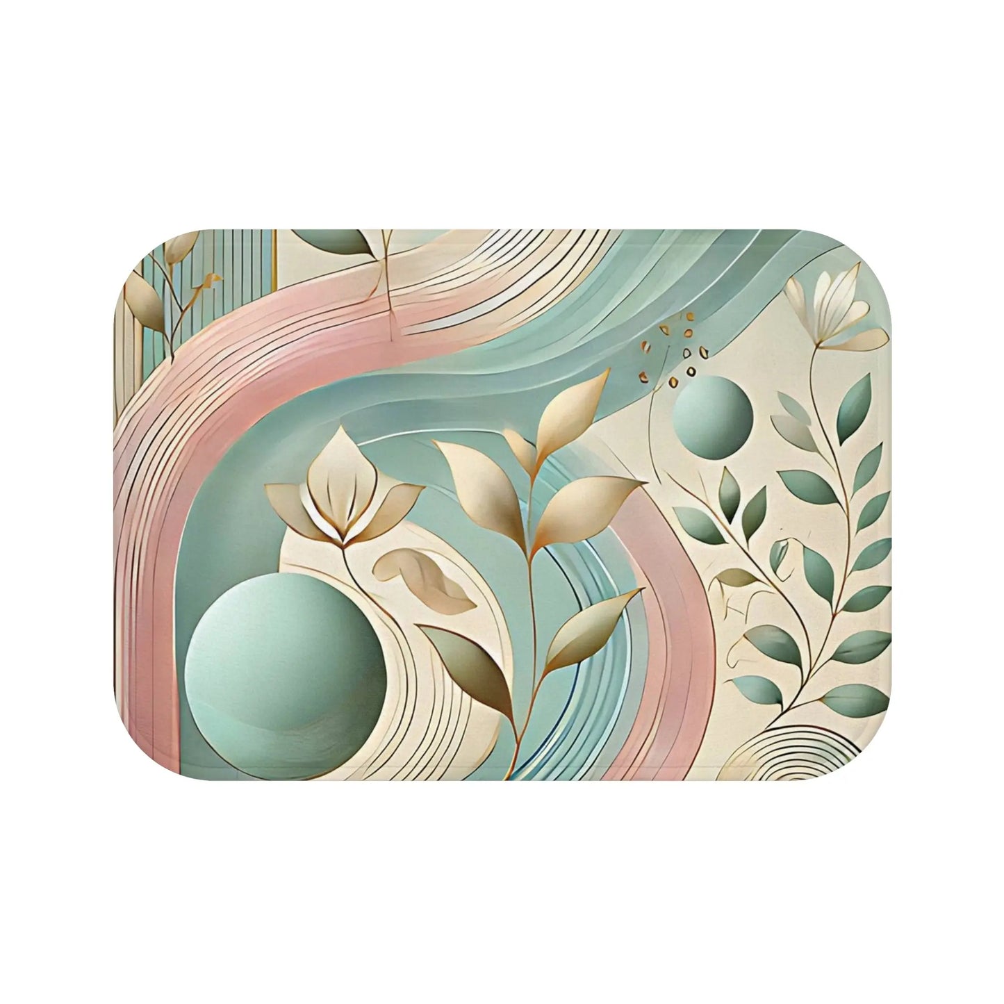 Bohemian Floral Bath Mat