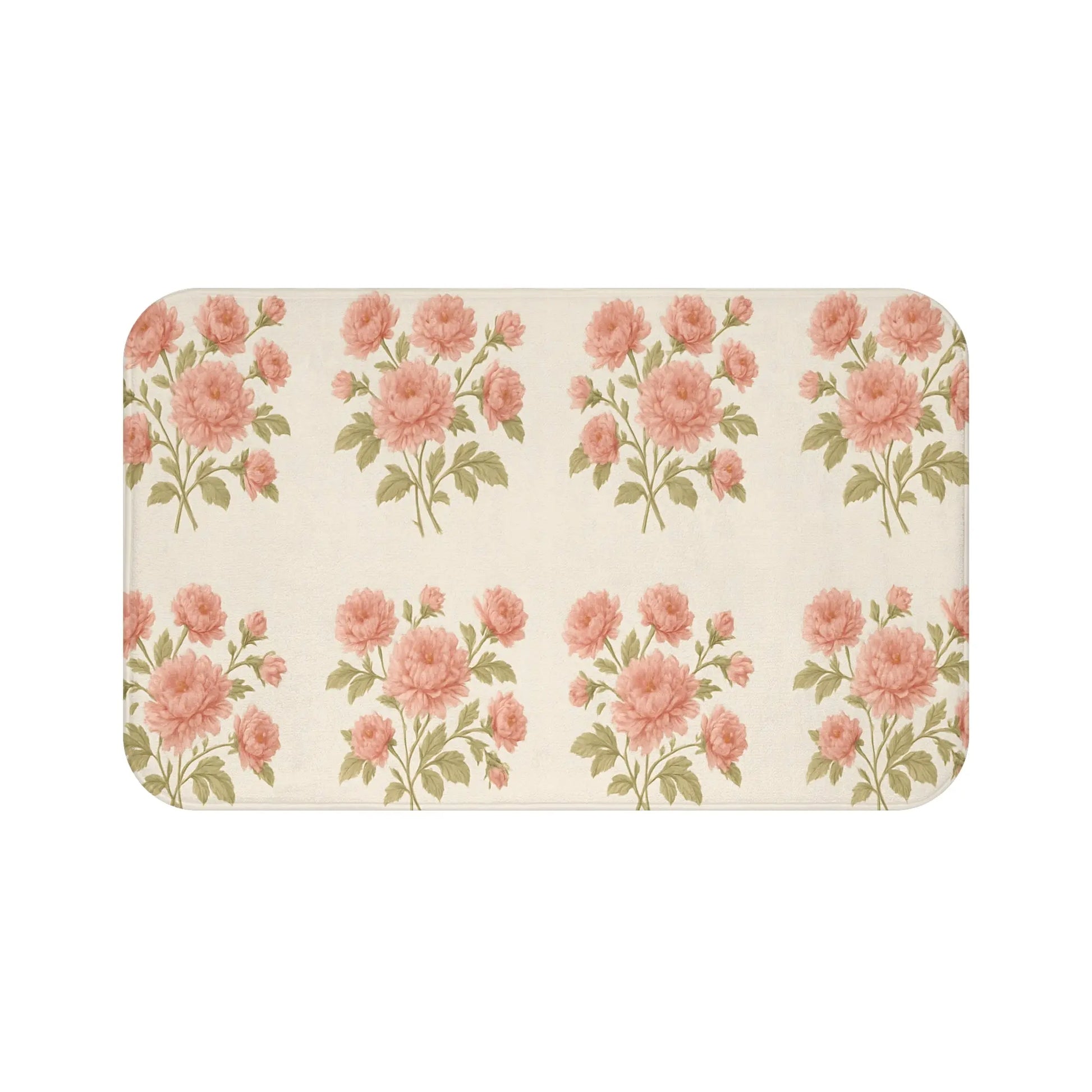 Floral Bath Mat for a Cozy Bathroom