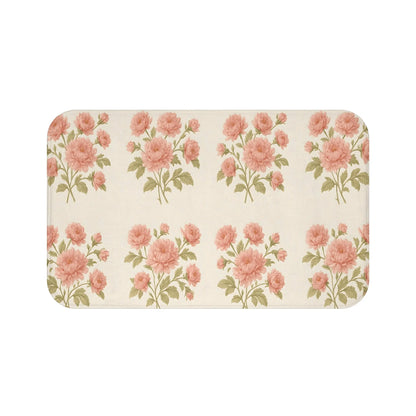 Floral Bath Mat for a Cozy Bathroom