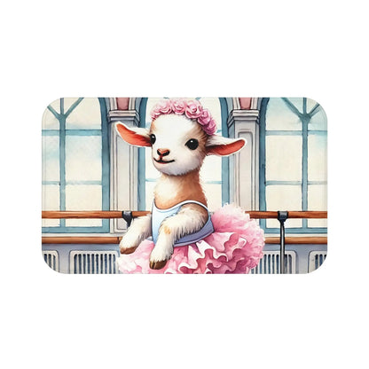 Adorable Ballerina Lamb Bath Mat