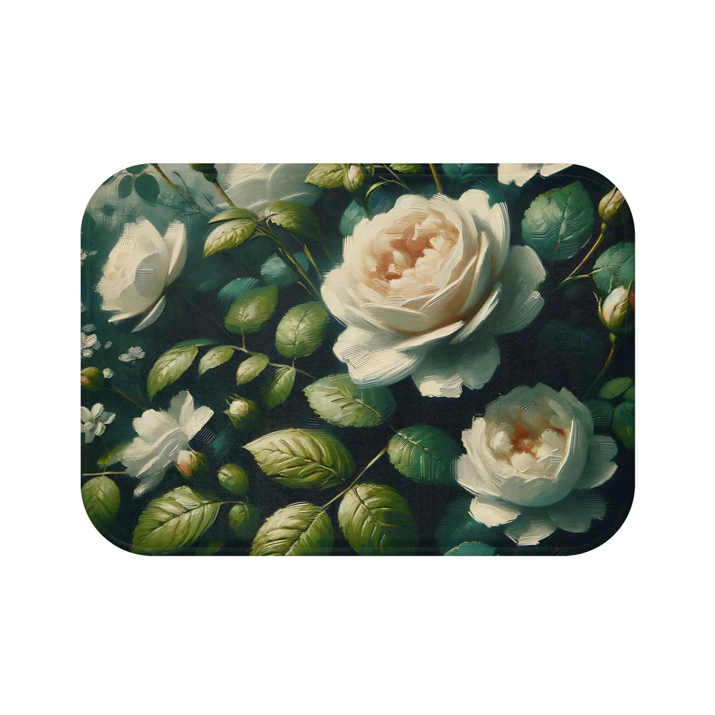 Elegant Floral Bath Mat