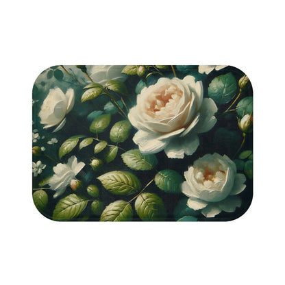 Elegant Floral Bath Mat