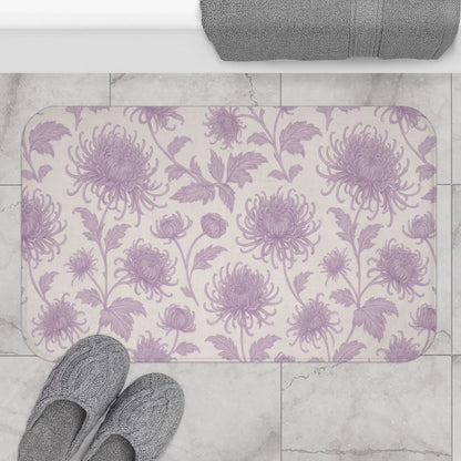 Lavender Floral Bath Mat