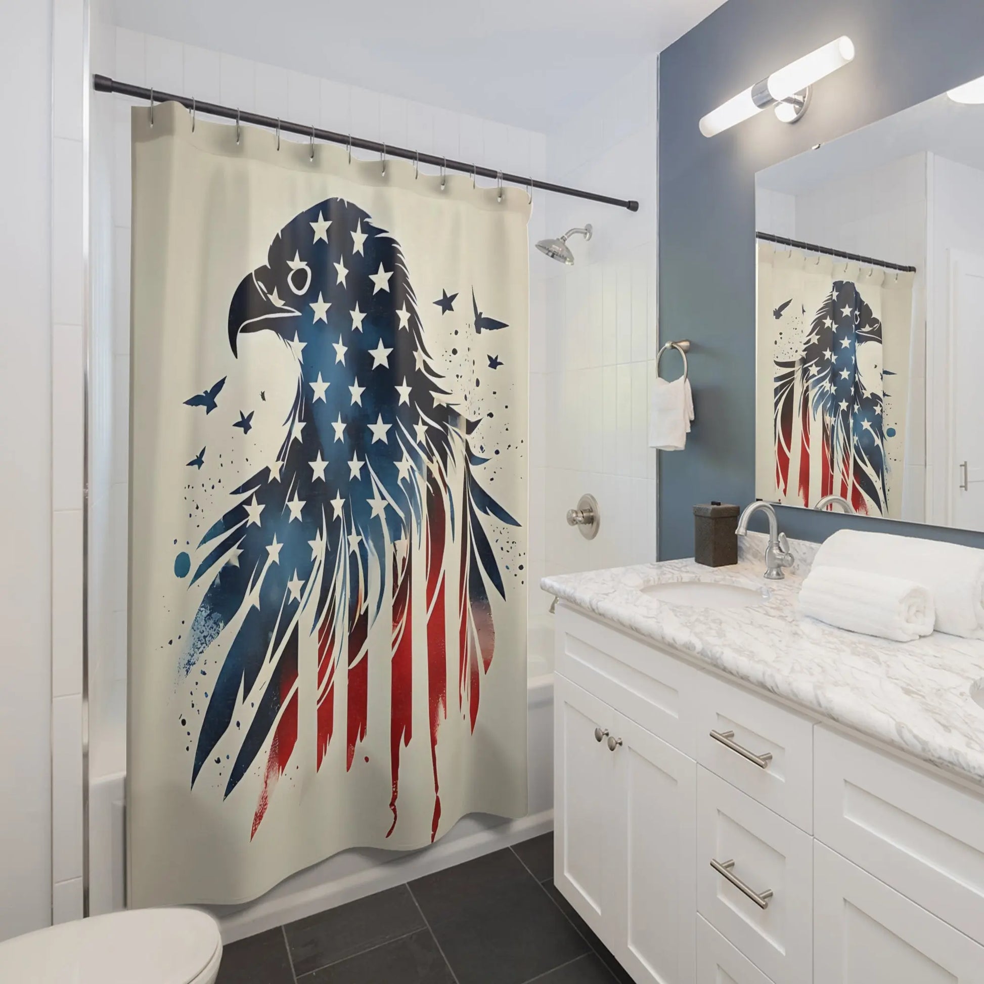 Patriotic Eagle Shower Curtain
