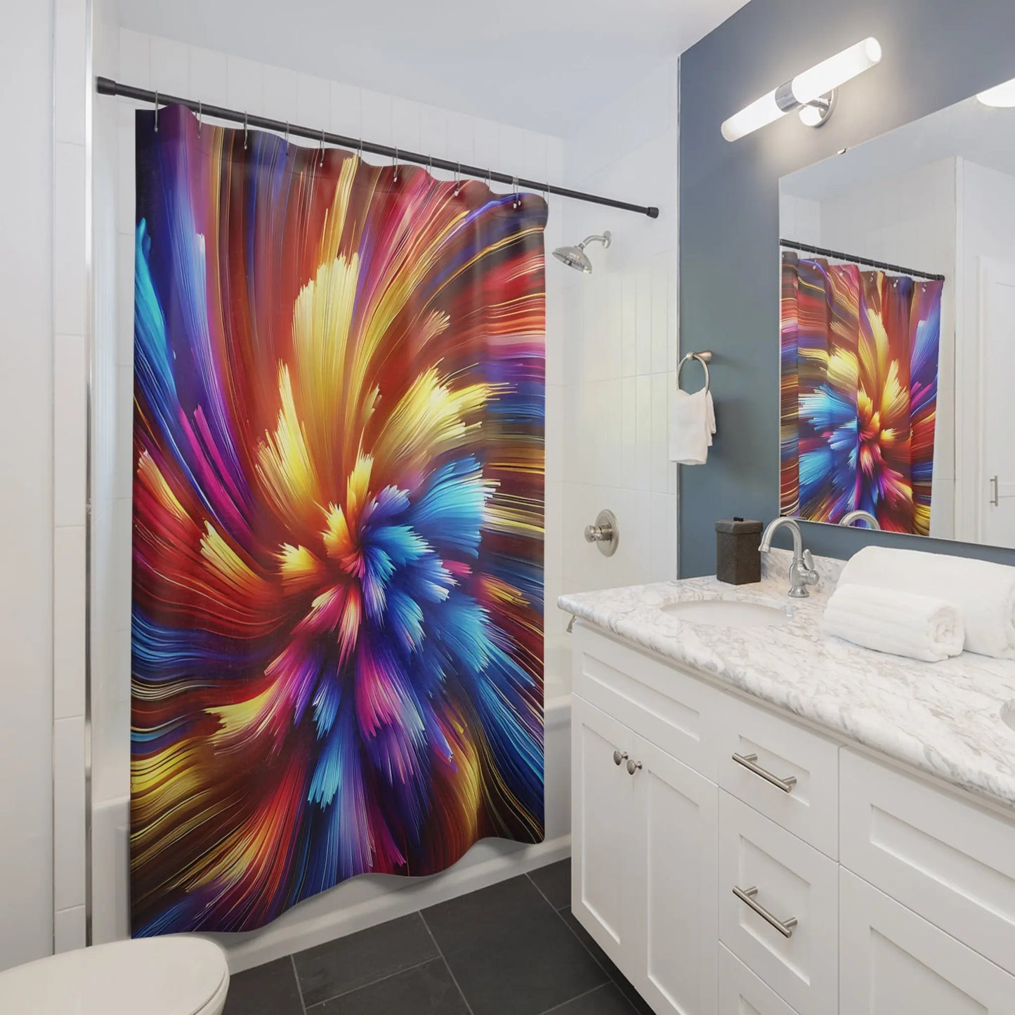 The Aura Effect Shower Curtains
