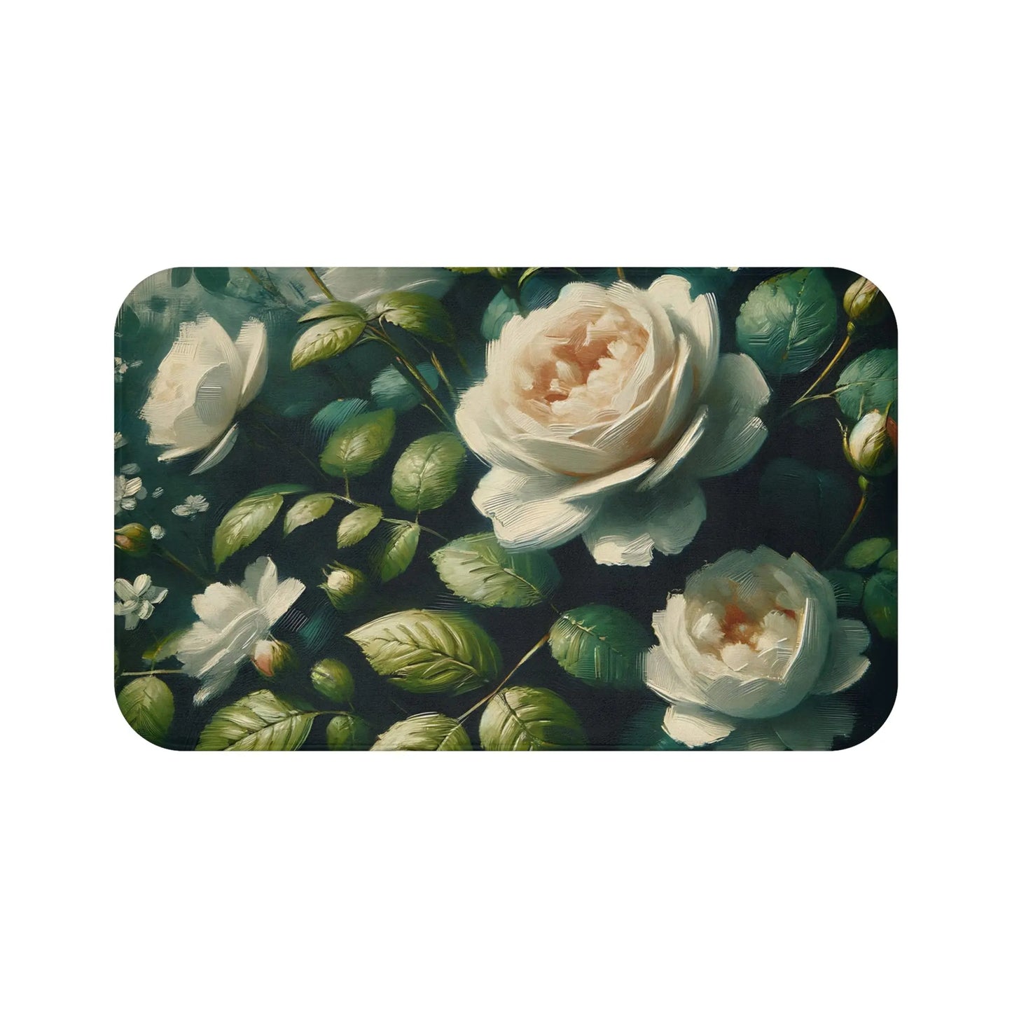 Elegant Floral Bath Mat