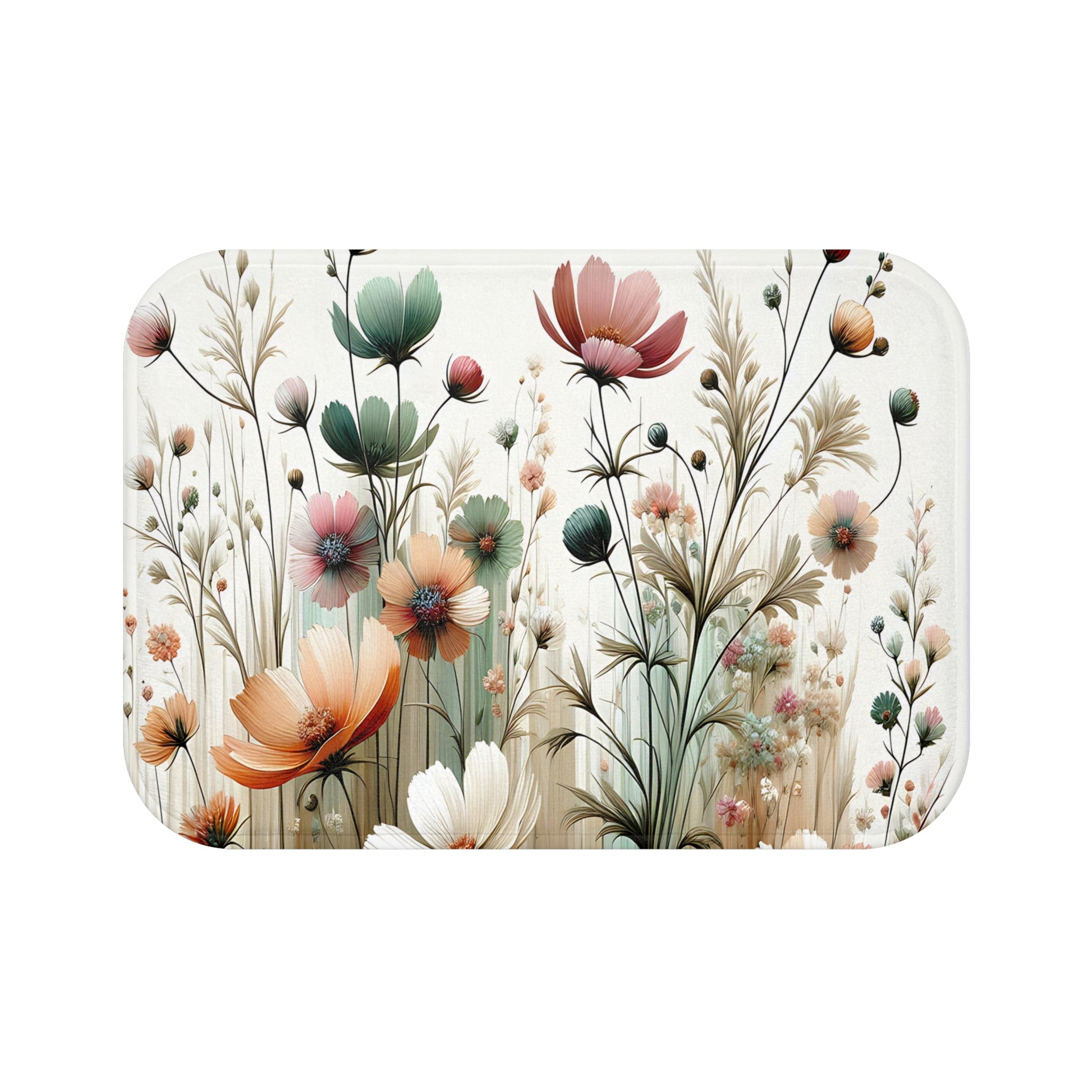 Floral Bath Mat