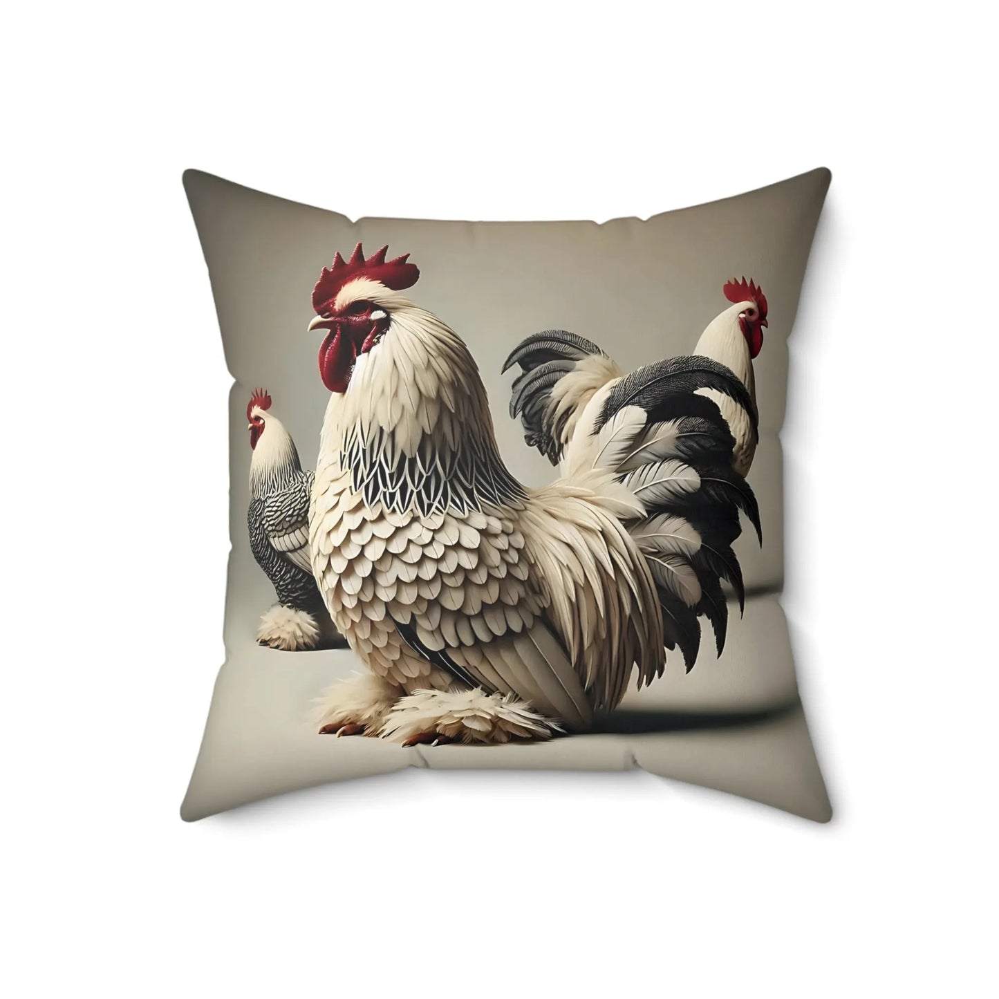 Farmhouse Rooster Throw Pillow