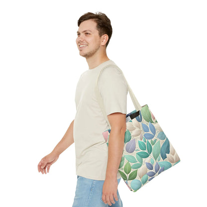Pastel Leaf Tote Bag