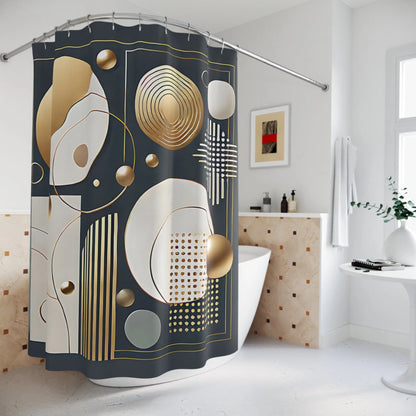 Modern Geometric Shower Curtain