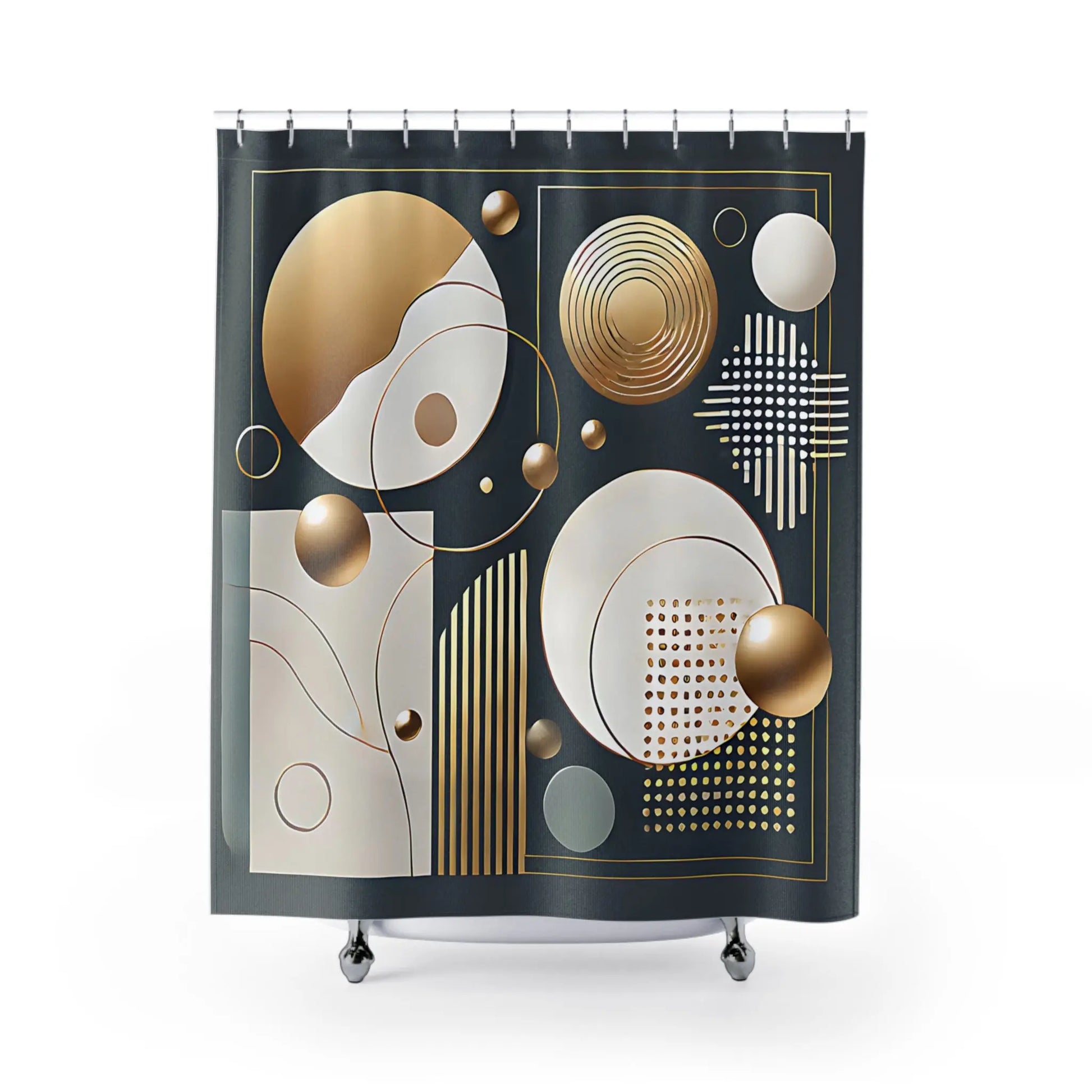 Modern Geometric Shower Curtain