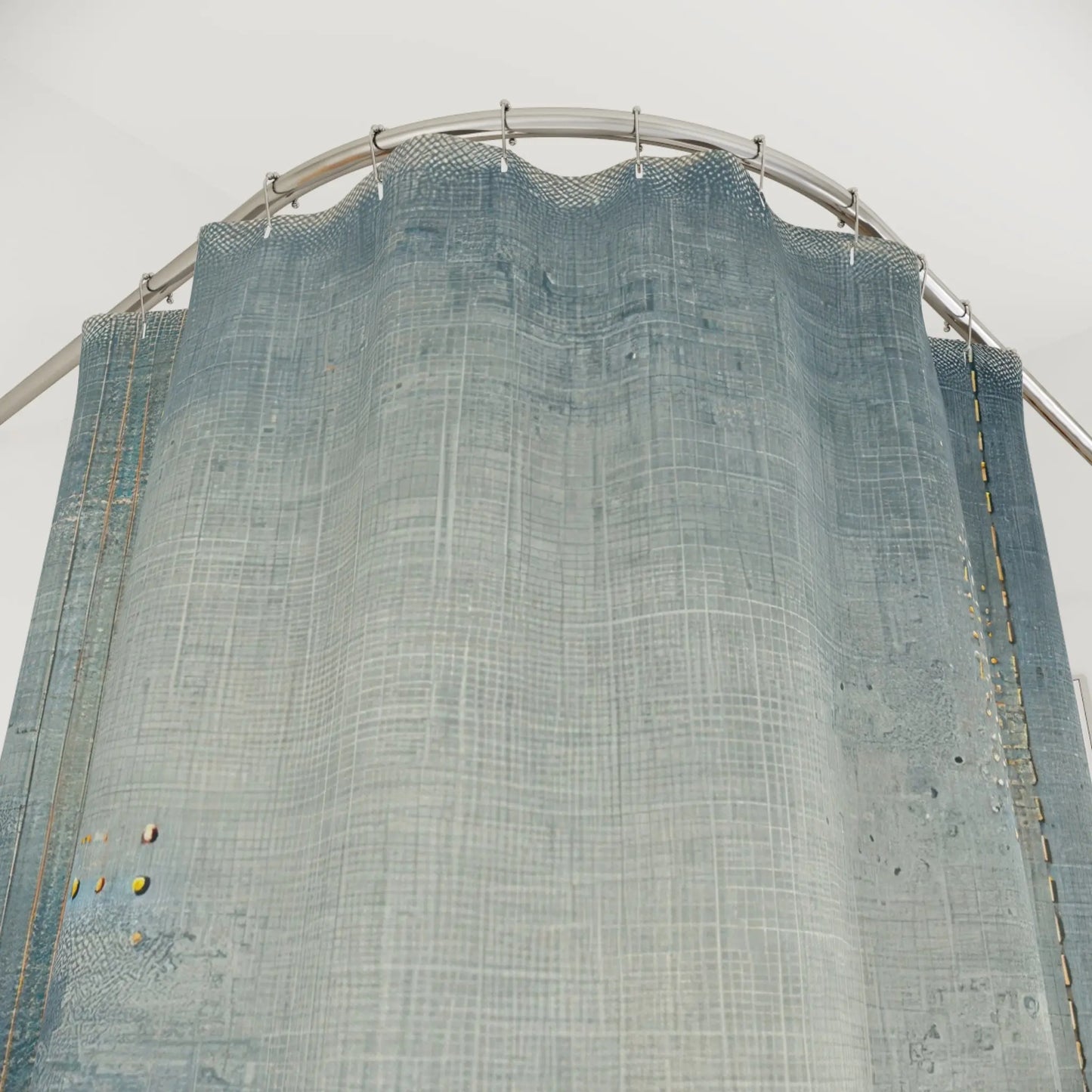 Distressed Denim Shower Curtain