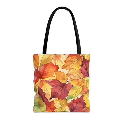 Autumn Watercolor Leaves Tote Bag
