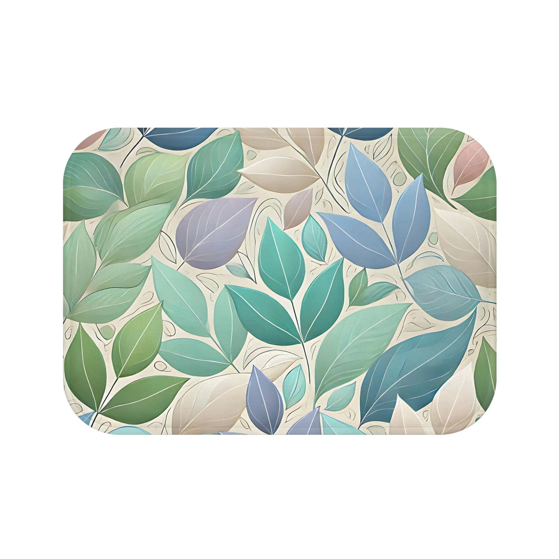 Botanical Leaf Bath Mat