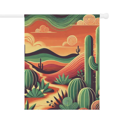 Desert Oasis Garden Flag