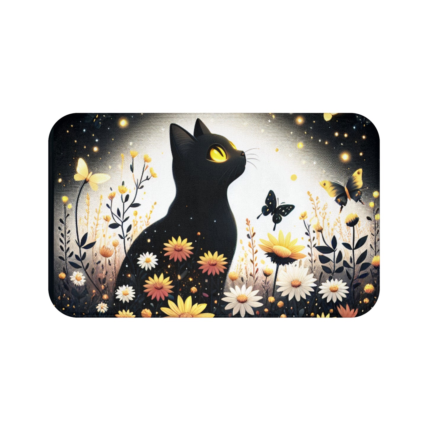 Whimsical Cat Bath Mat
