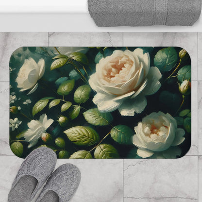 Elegant Floral Bath Mat