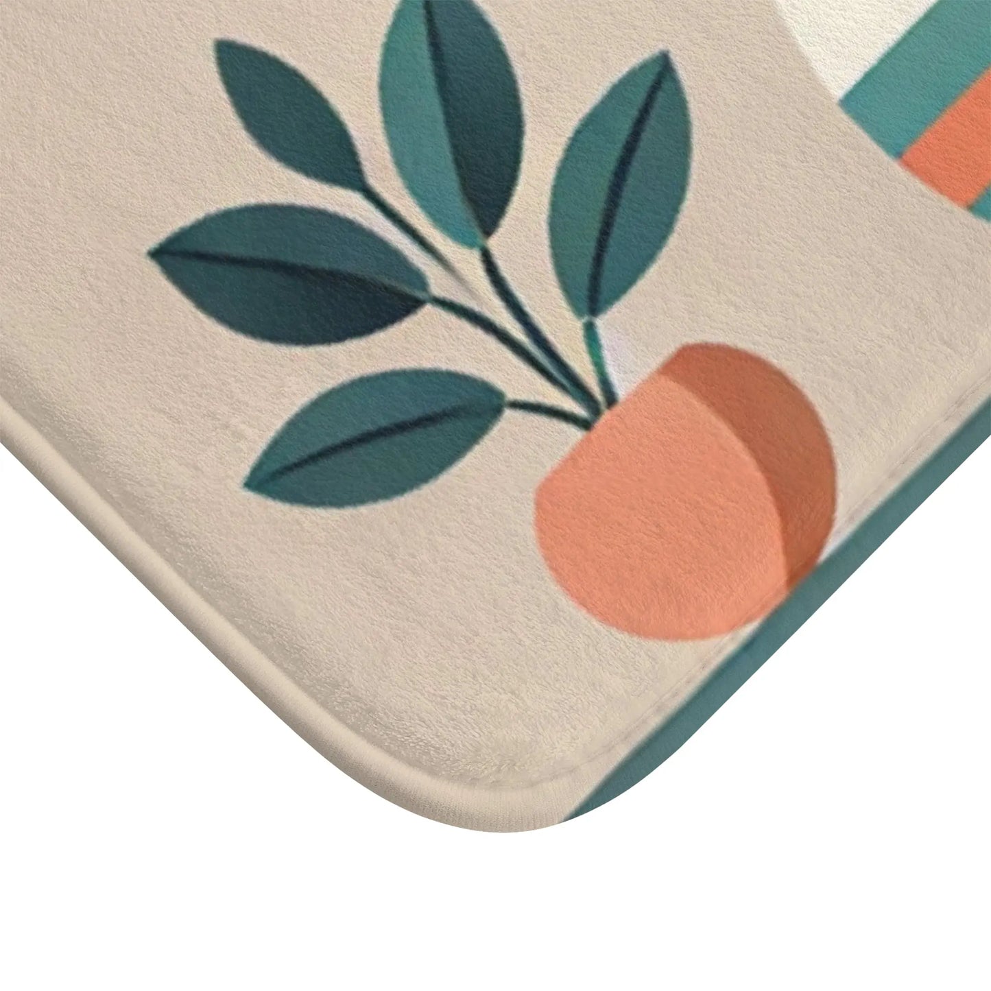 Modern Botanical Bath Mat