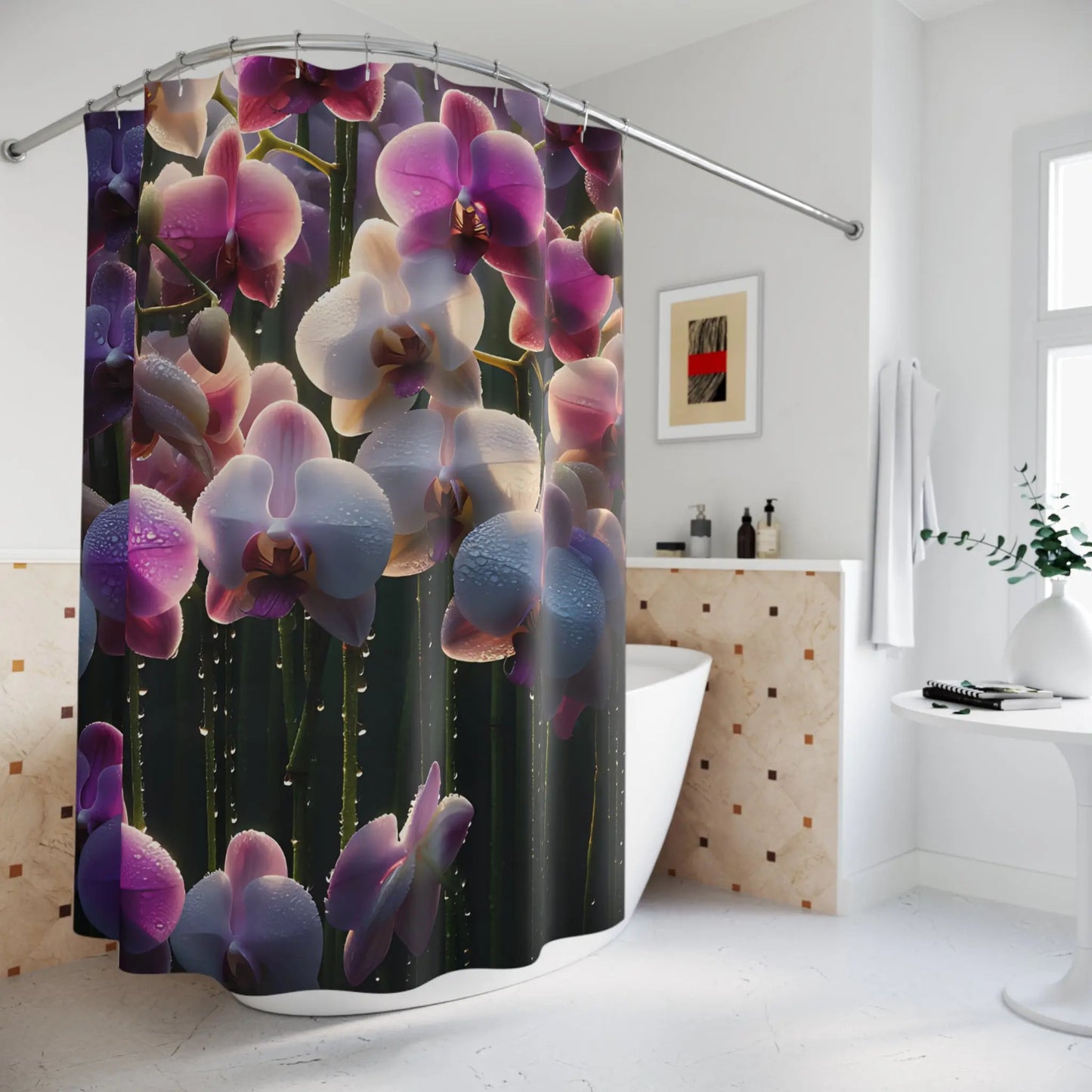 Lavender Orchid Shower Curtain