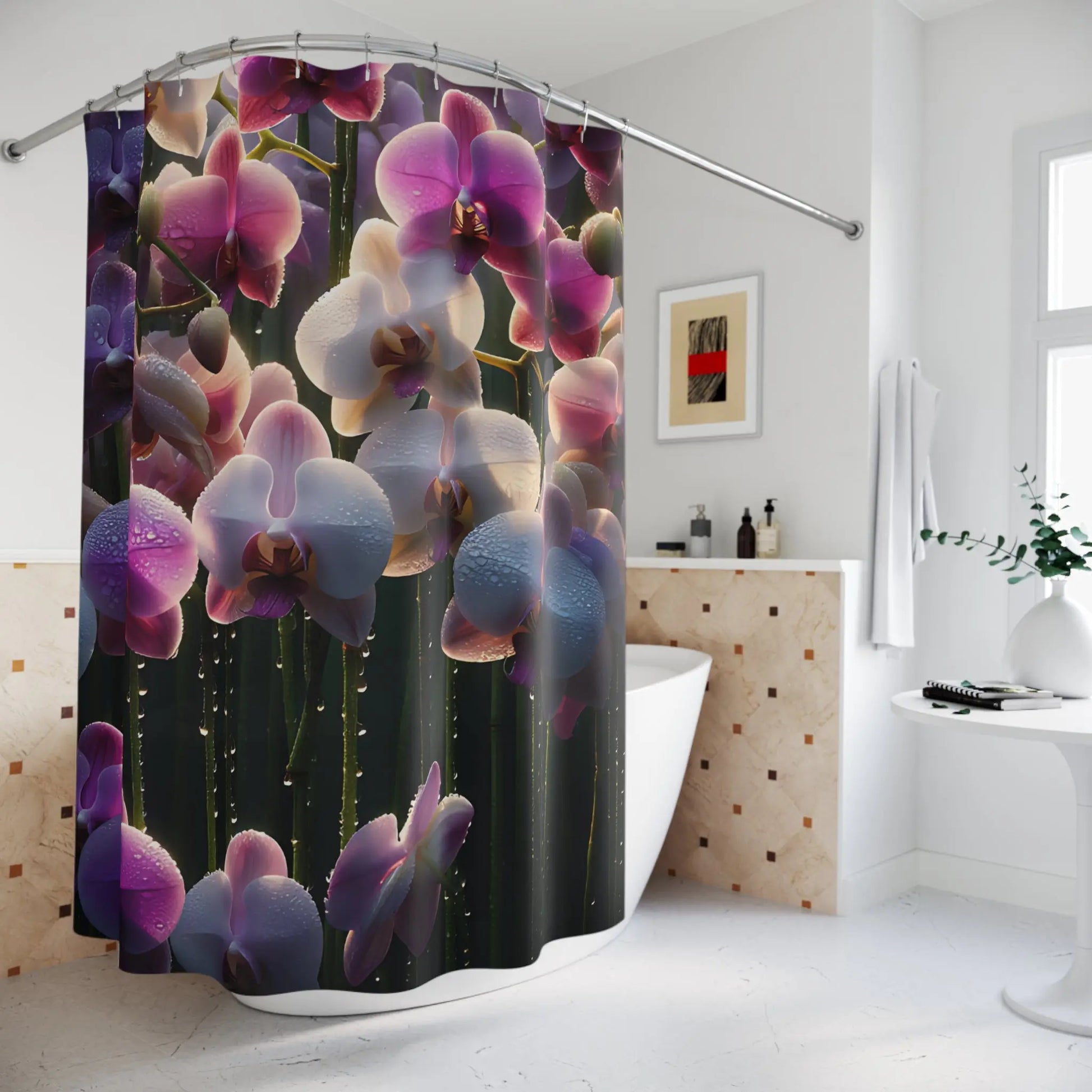 Lavender Orchid Shower Curtain