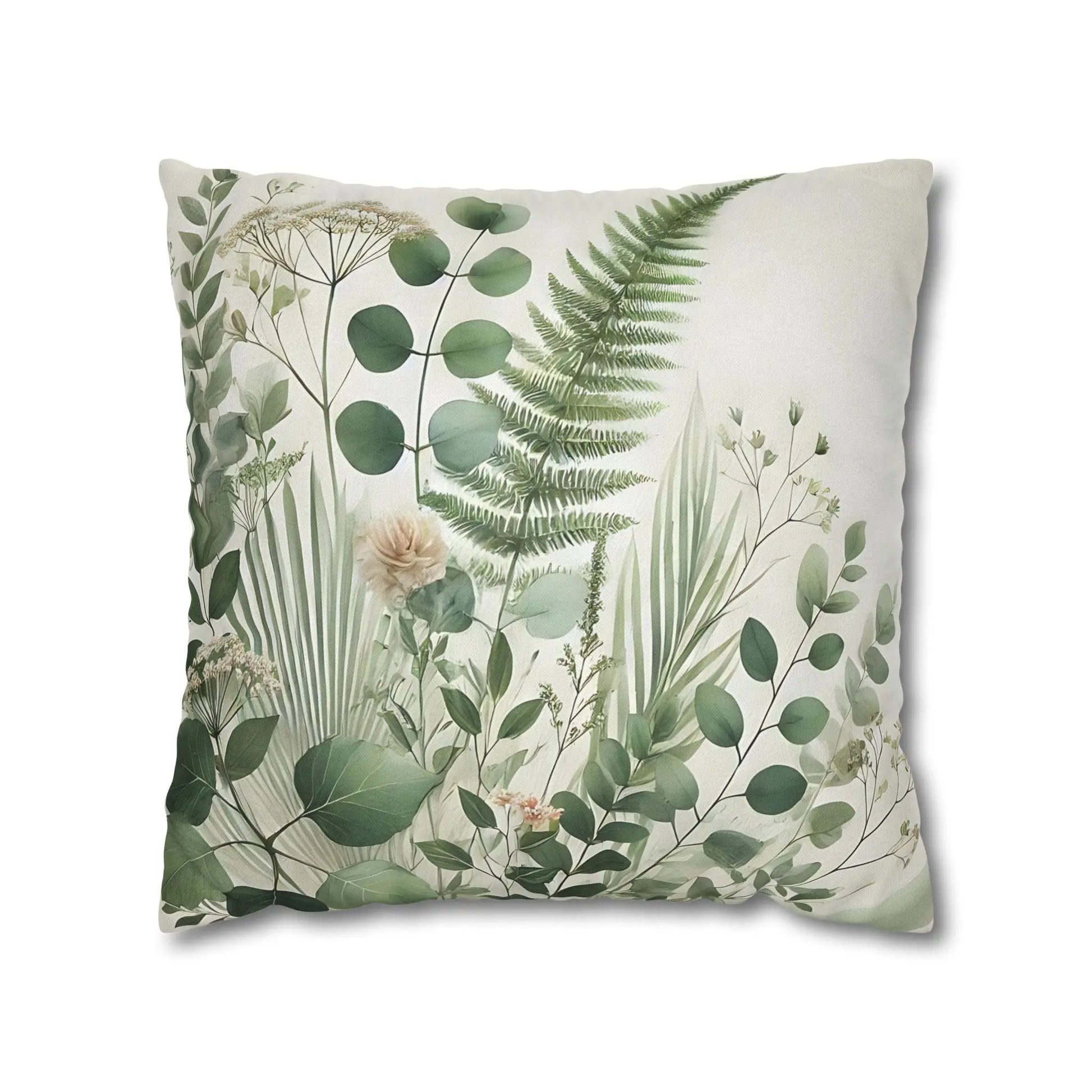Botanical Print Square Pillowcase