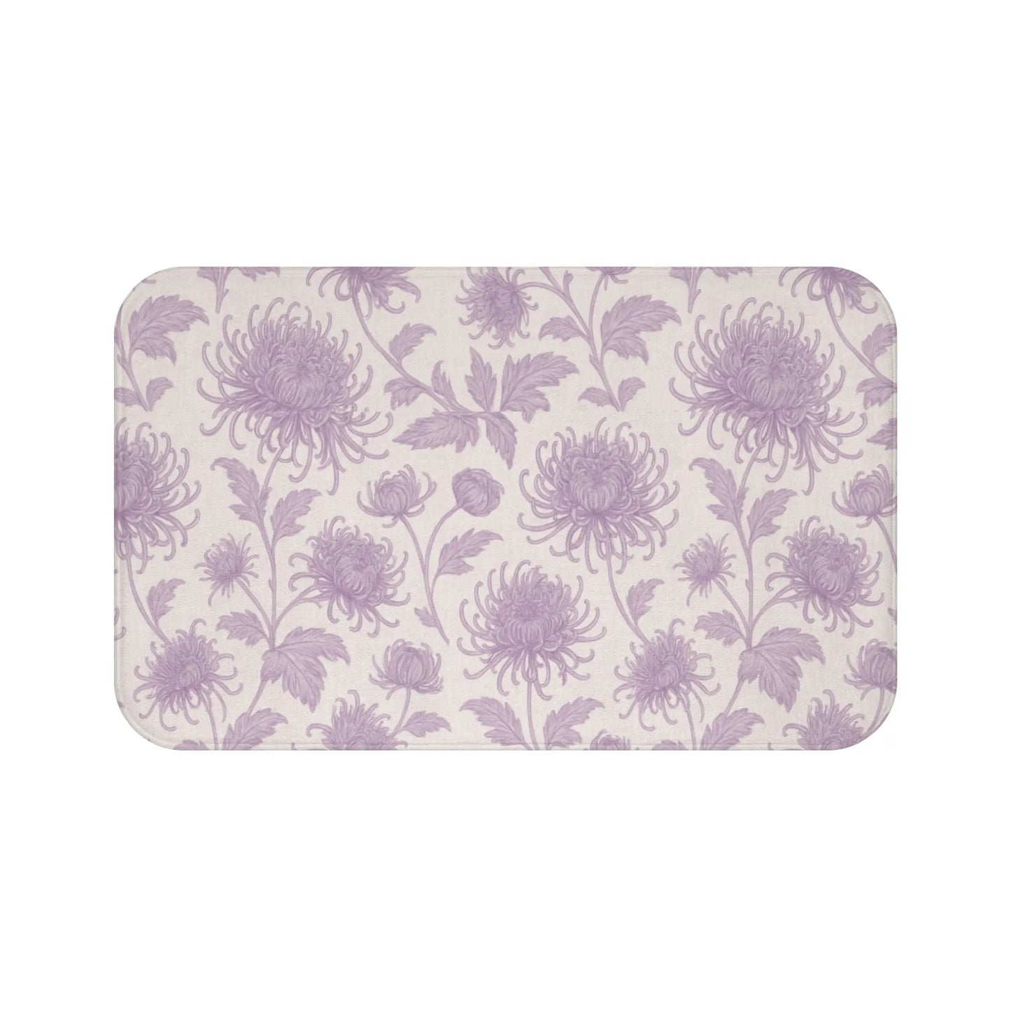 Lavender Floral Bath Mat
