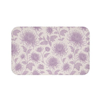 Lavender Floral Bath Mat