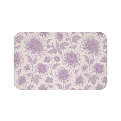 Lavender Floral Bath Mat