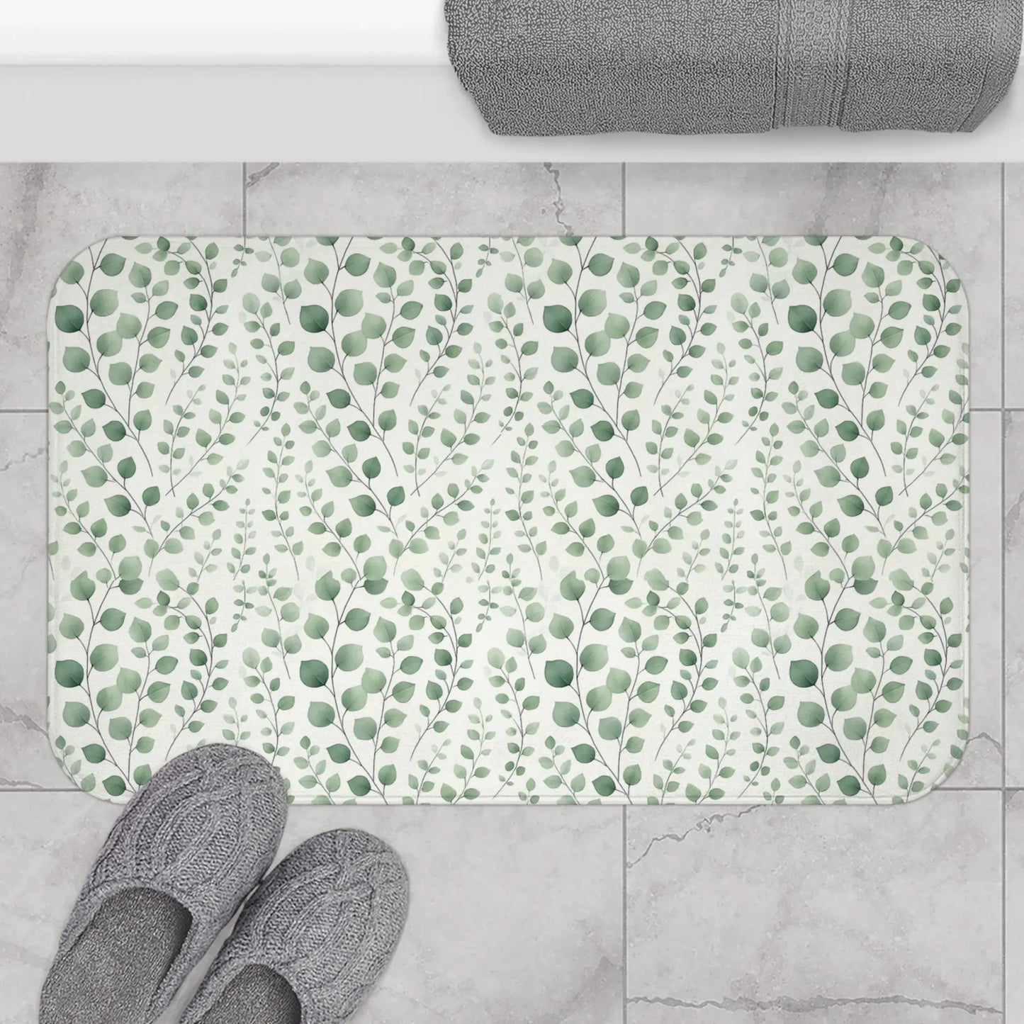 Botanical Rain Bath Mat